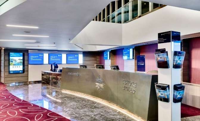 Excursiebureau op de MSC Meraviglia